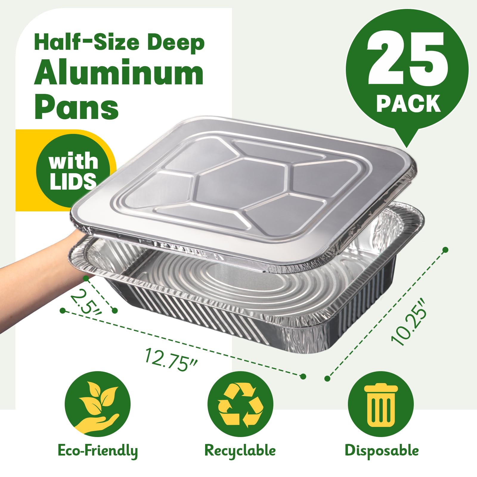 Boxential heavy-duty foil pan ready for oven, roasting, or transport