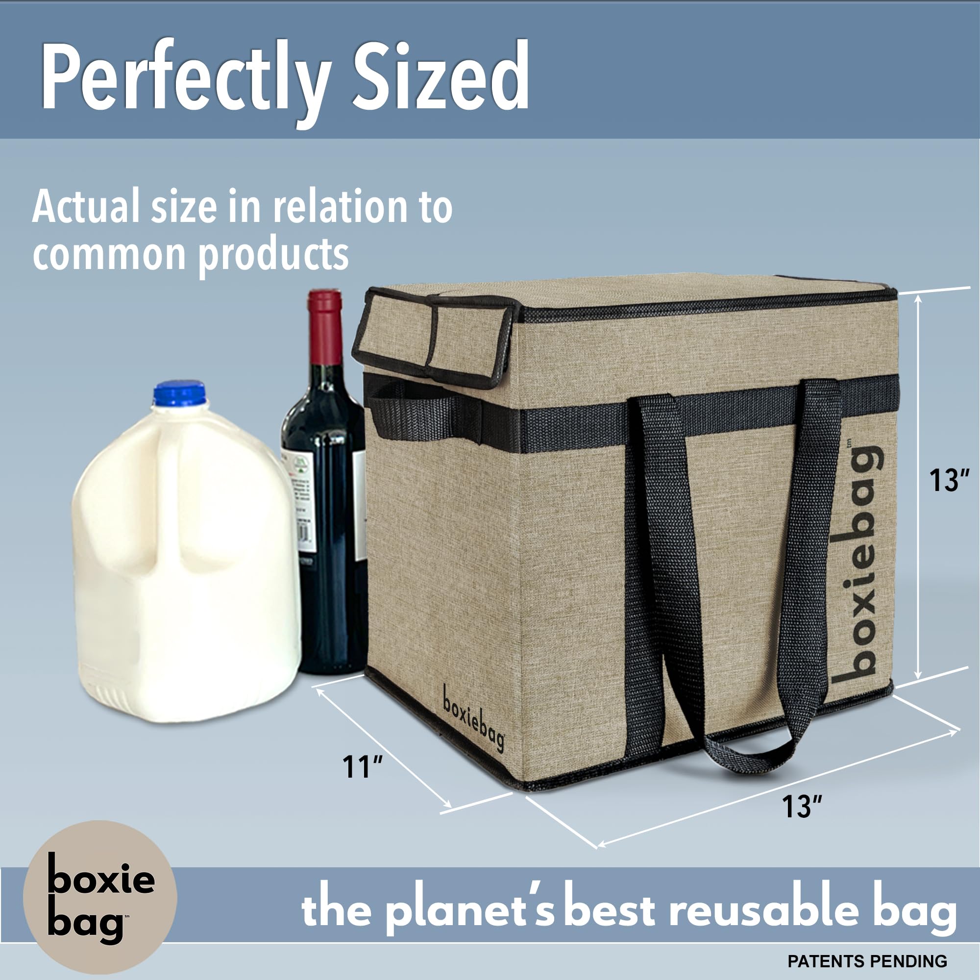 Boxiebag reinforced bottom closeup highlights durability