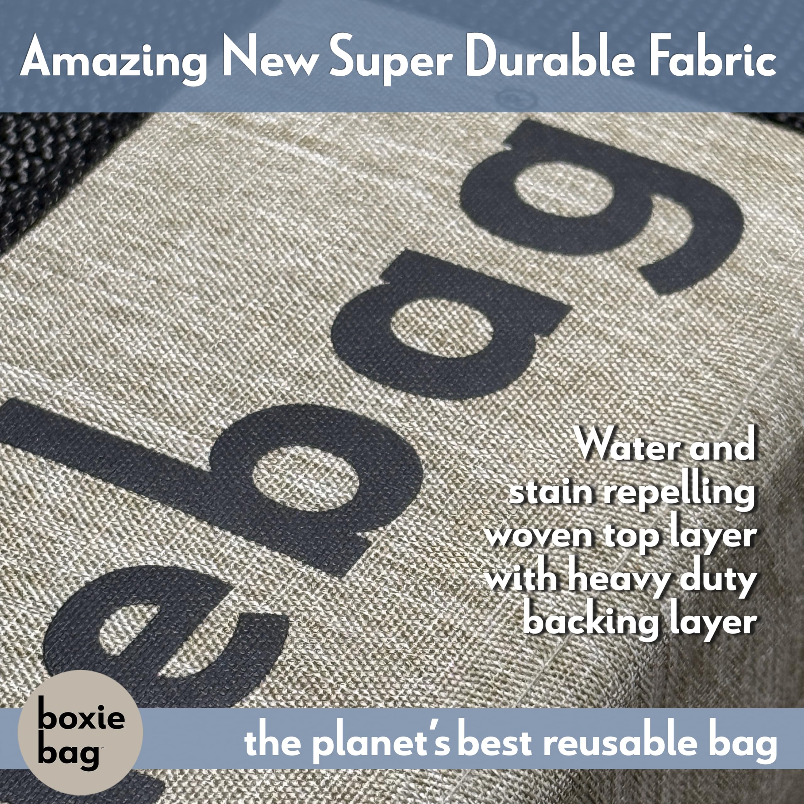 Boxiebag with side handles demonstrates easy one-handed carrying during shopping