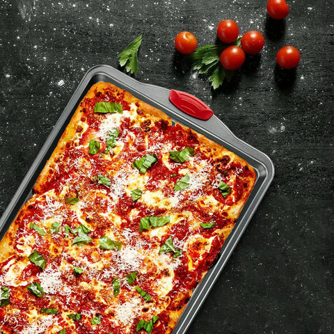 Boxiki Kitchen rimmed edge detail on baking sheet