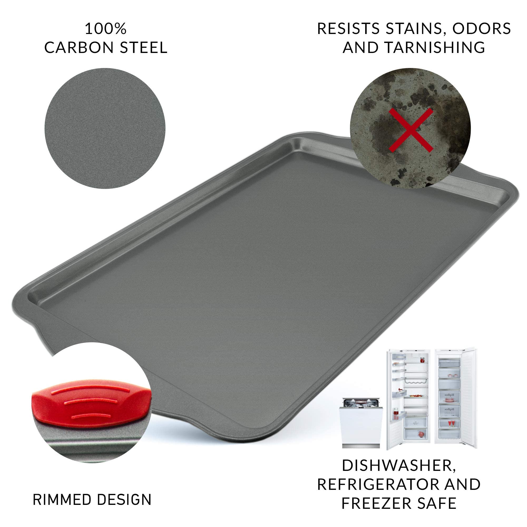 Boxiki Kitchen sheet pan with even heat distribution