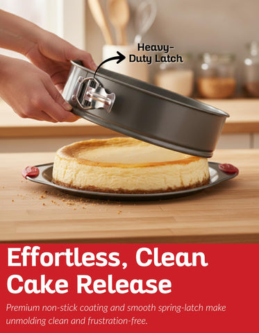 Boxiki Kitchen leak-proof seal ensures neat, mess-free baking.
