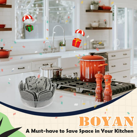 BOYAN trimming option lets you customize protectors for odd-size cookware