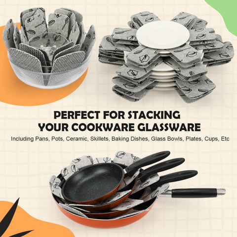 BOYAN small protectors trimmed to fit compact cookware safely