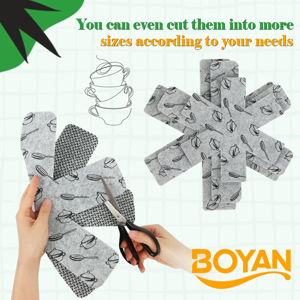 BOYAN keeps glassware and ceramics safer from chips and sticking together