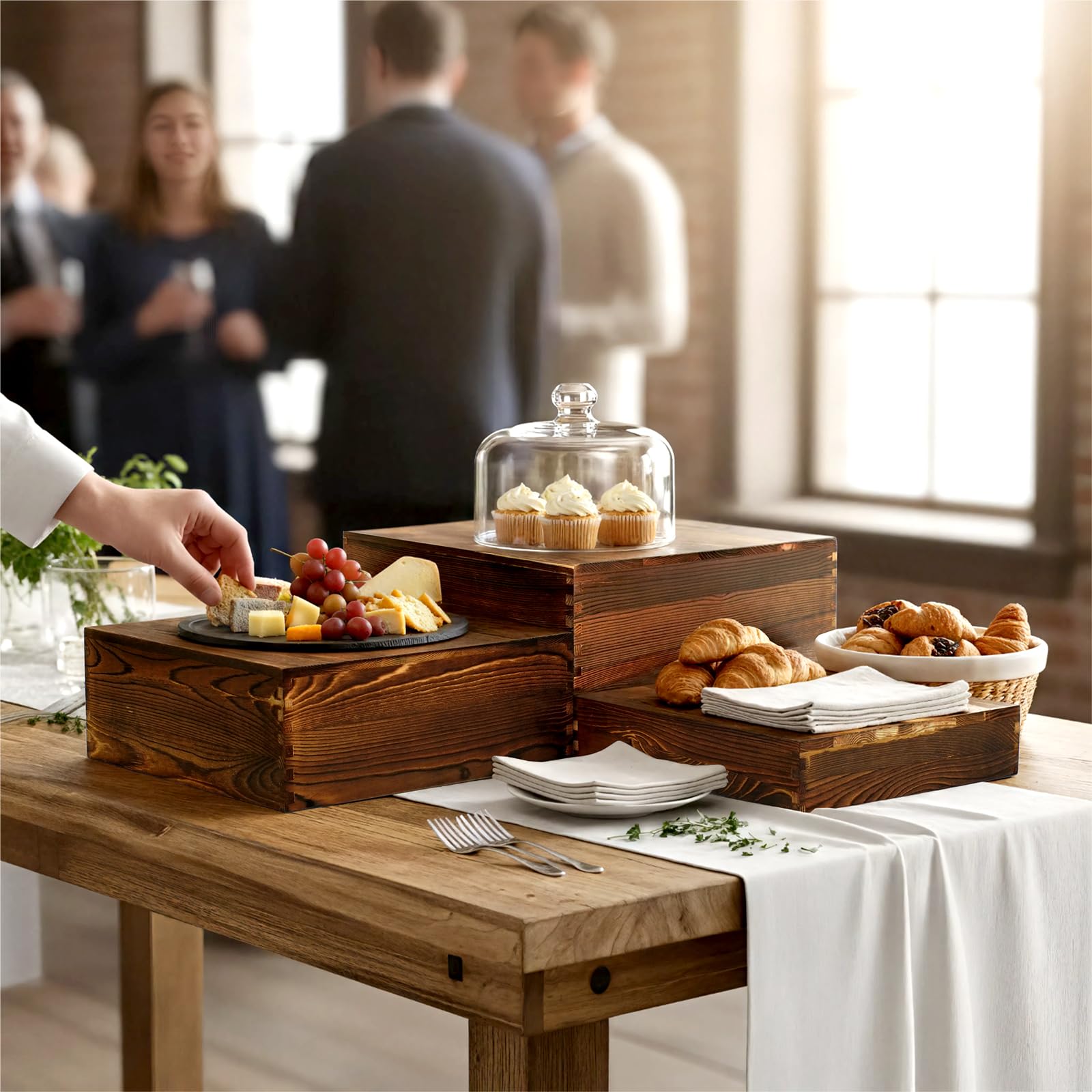 BOY MCOWBOY dessert stand setup highlights sweet treats at weddings and events.