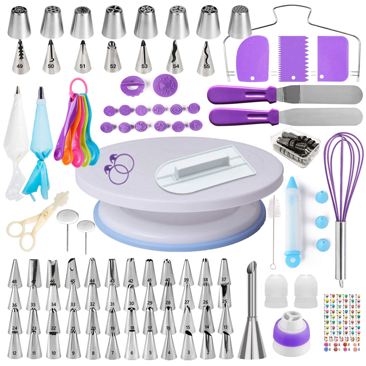 Boyun cake decorating kit full-set for beginners enables versatile home cake artistry