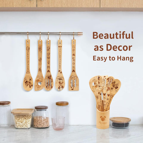 BOZICRE multi function spoons for pasta, eggs, and sauces.
