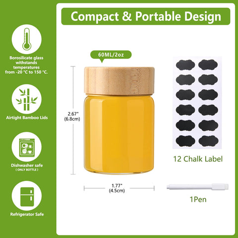 BPFY borosilicate 2oz bottle resists temperature changes from freezer to dishwasher.