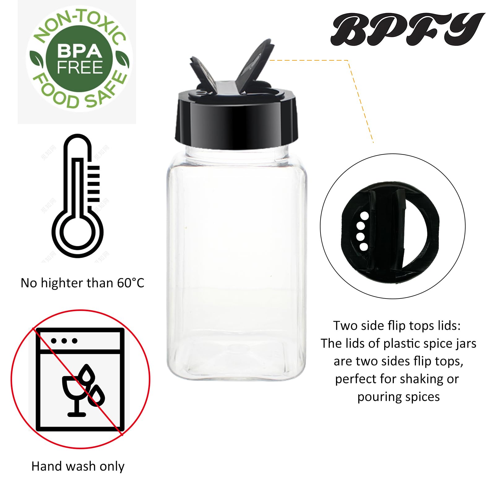 BPFY chalk-labels for spice jars help quick labeling and organization.