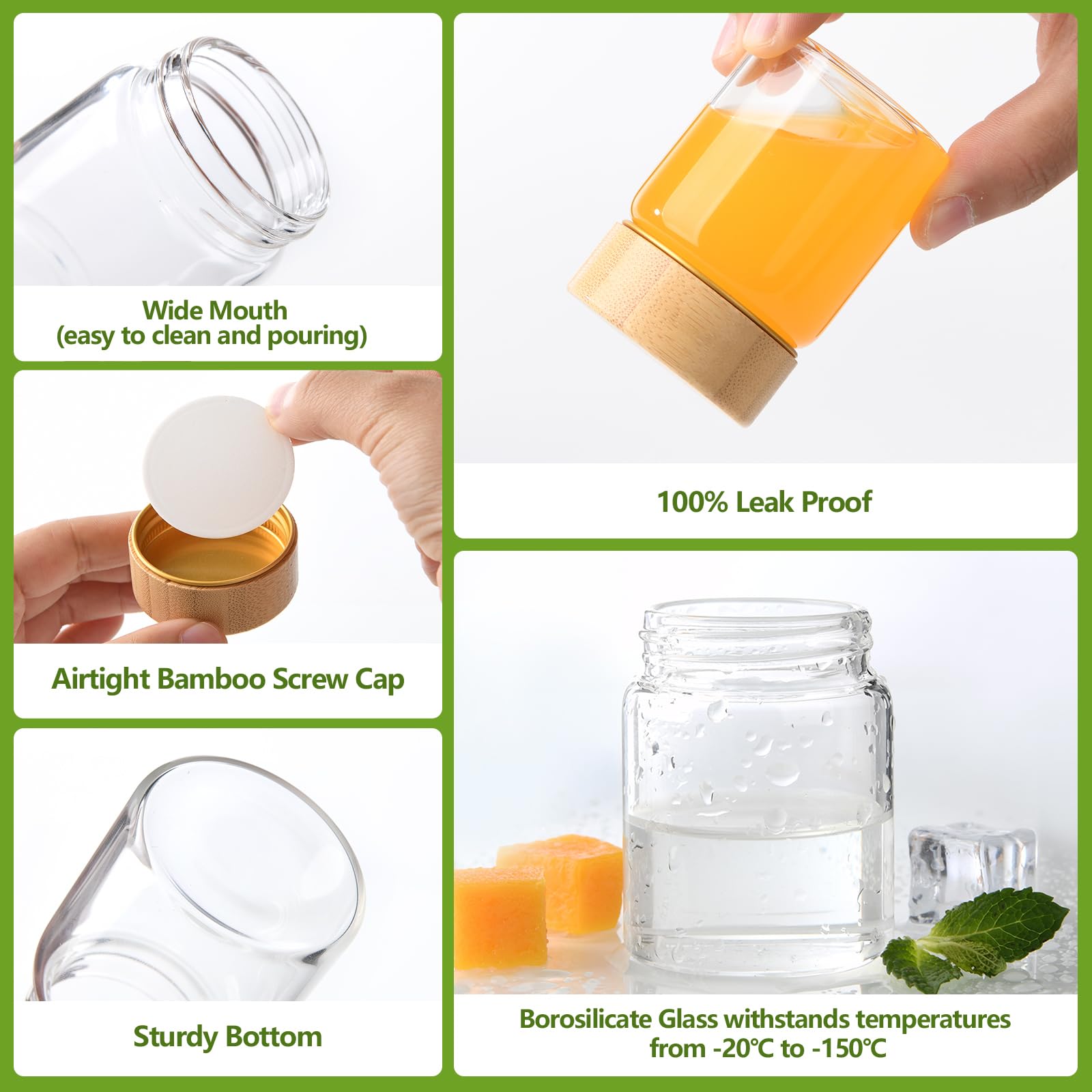BPFY leak-proof lids ensure secure seal during travel and storage.