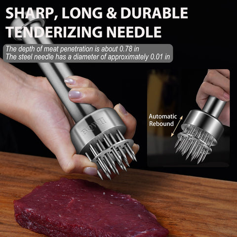 BQWII tenderizer handle with ergonomic grip for comfortable use