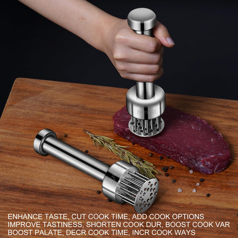 BQWII tenderizer may speed marinade absorption and cooking