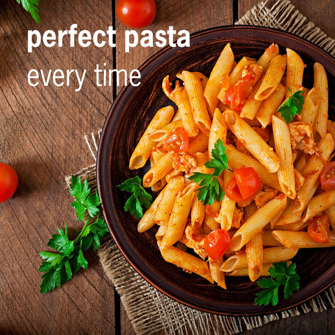 Four melodies accompany pasta cooking for easier timing.