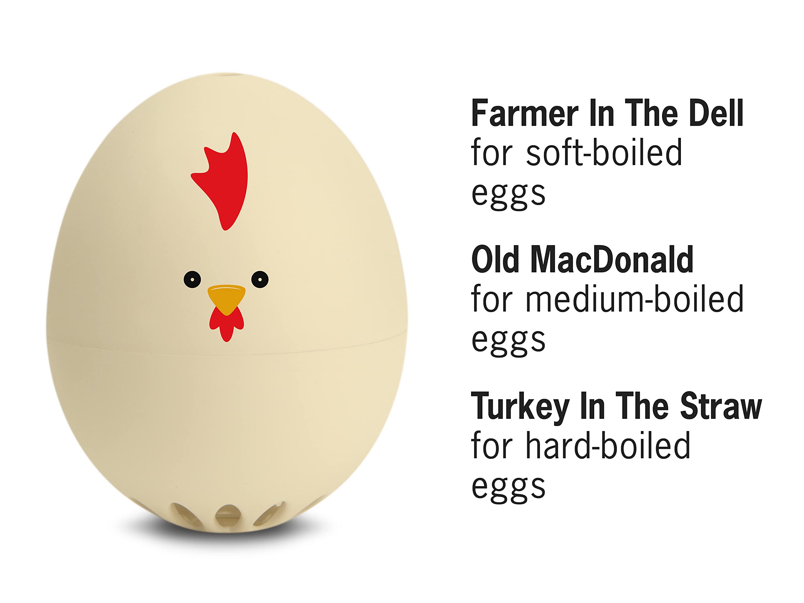 Brainstream Rooster BeepEgg medium-boiled tune marks medium doneness