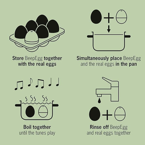 Brainstream Rooster BeepEgg temperature-based timer for precise results