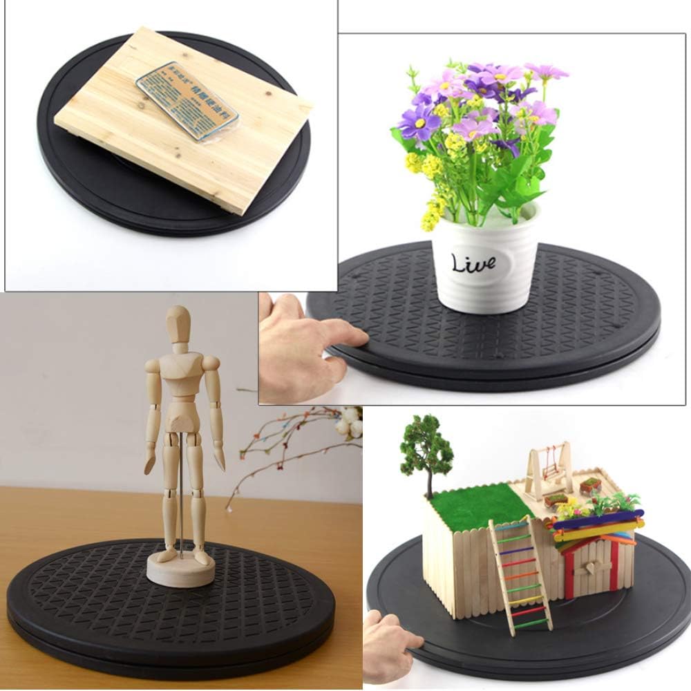 Brand 12-inch rotating swivel for table lamps and crafts, with secure turning.