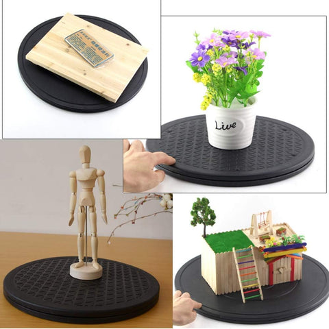 Brand 12-inch rotating swivel for table lamps and crafts, with secure turning.
