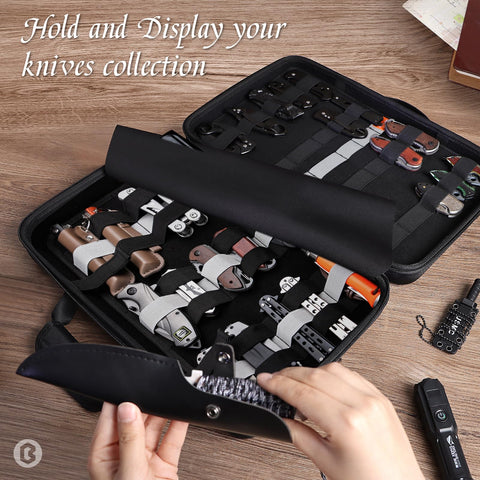 BRANTMAKER high-capacity case keeps 61+ knives neatly organized during storage