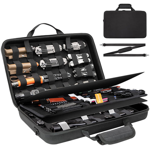 BRANTMAKER knife display case with 101-slot design for quick access