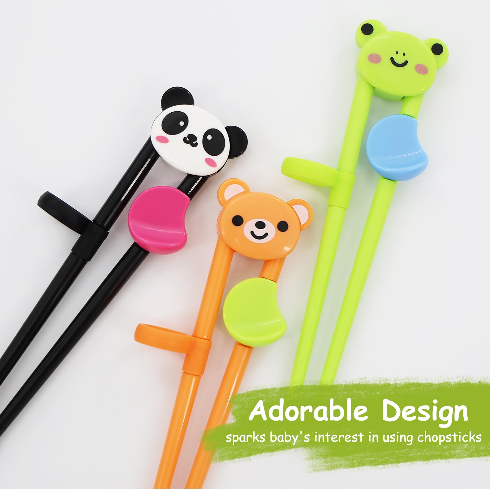Braxan durable ABS material training chopsticks for kids use.
