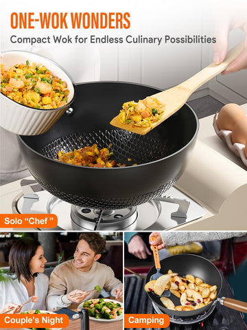 BrBrGo glass lid allows monitoring cooking progress without heat loss.