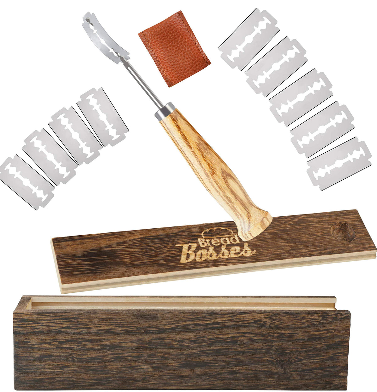 Bread Bosses lame with a comfortable handle grip for precise sourdough scoring.