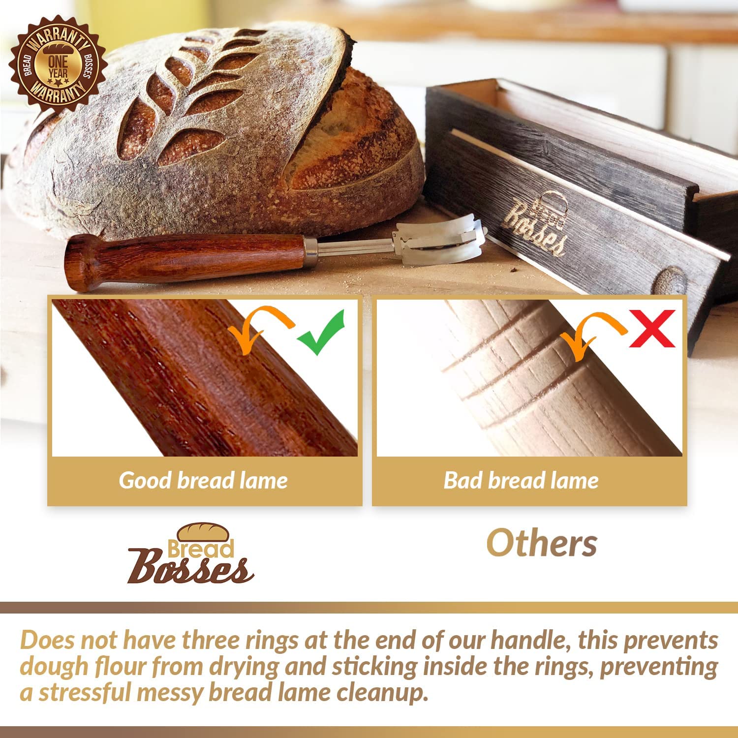 Bread Bosses leather-blade-pouch safely shields edges during storage.