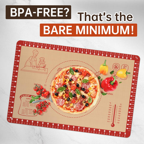 bredominant heat-resistant non-slip mat survives up to 480°F for versatile use