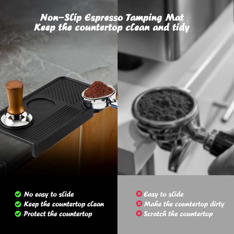 Breewenf portafilter area on tamping station supports efficient workflow.