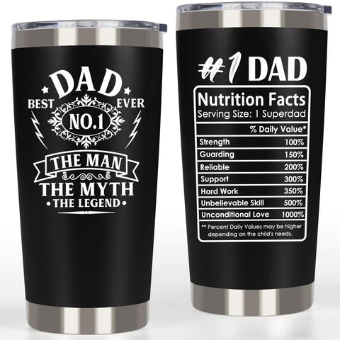 Breezy Valley Dad Tumbler front view with bold design and 20oz capacity.