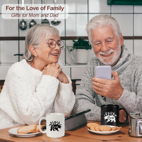 Breezy Valley bear-themed mugs suitable for Father's Day or Christmas gifting.