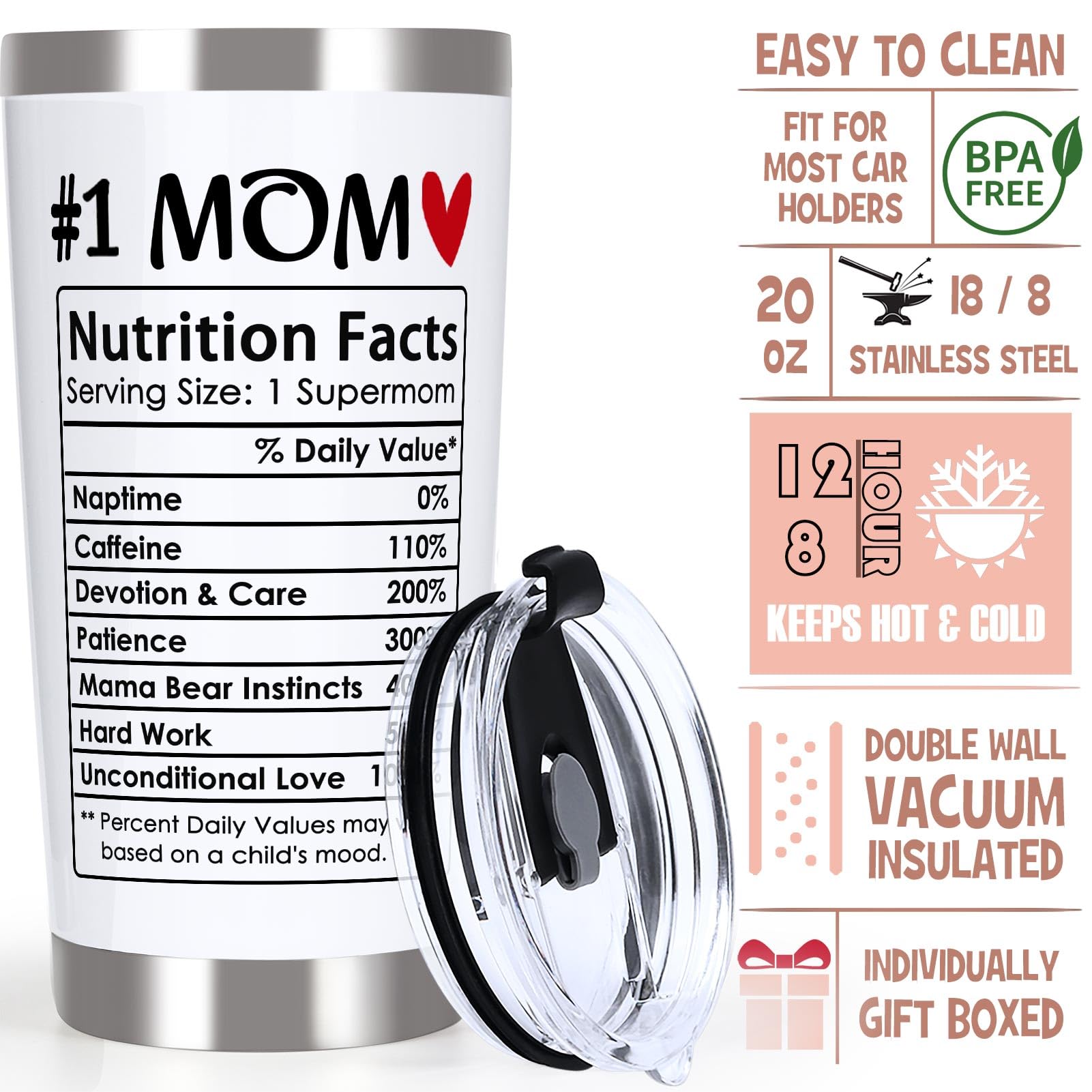 Breezy Valley travel-friendly tumbler design, fits most cup holders for busy days.