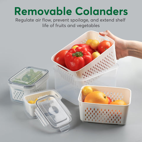 BreezyHome airtight lids with silicone seals lock in freshness
