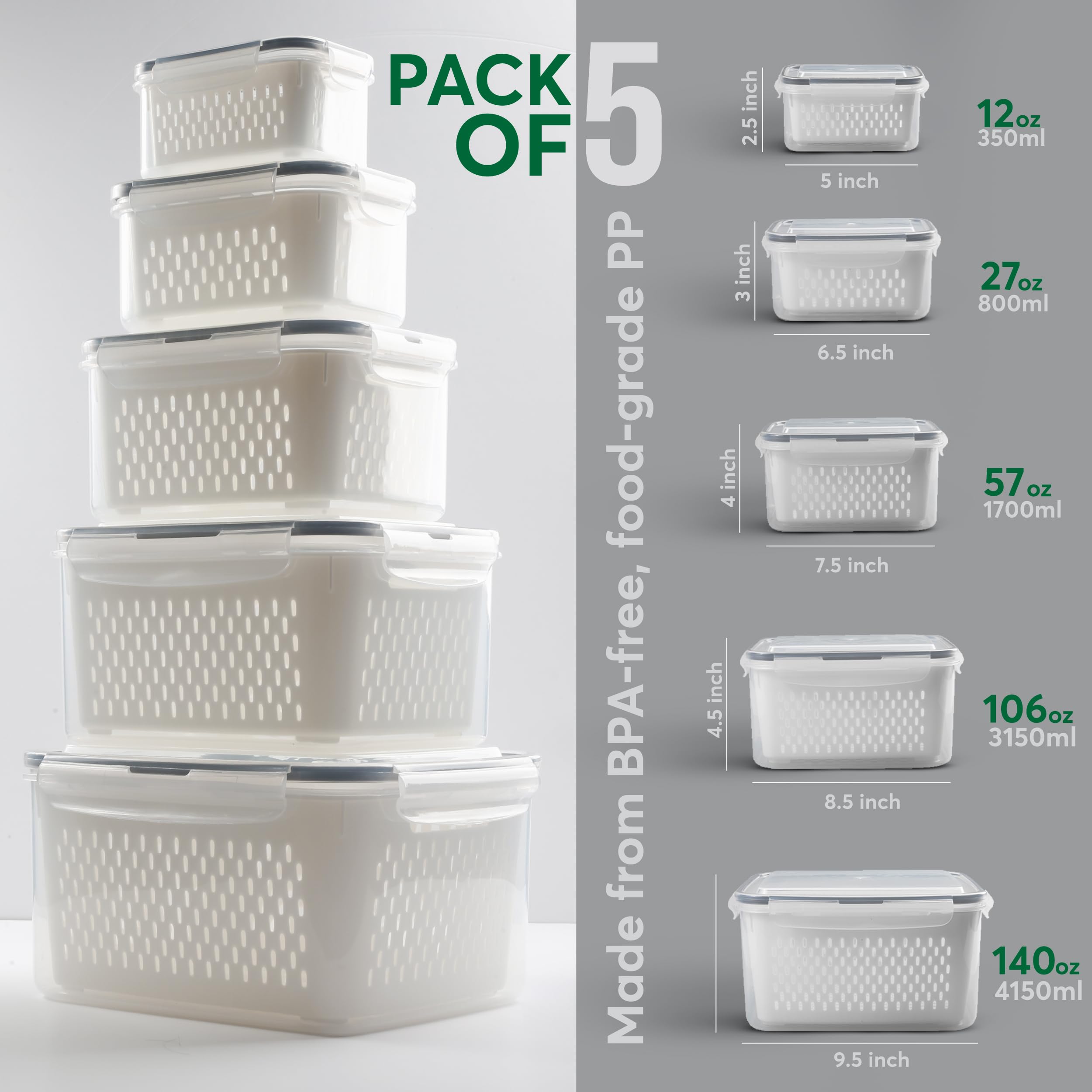BreezyHome berry-saver and veggie-container for tidy meal prep