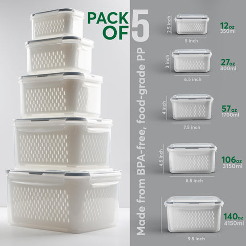 BreezyHome berry-saver and veggie-container for tidy meal prep