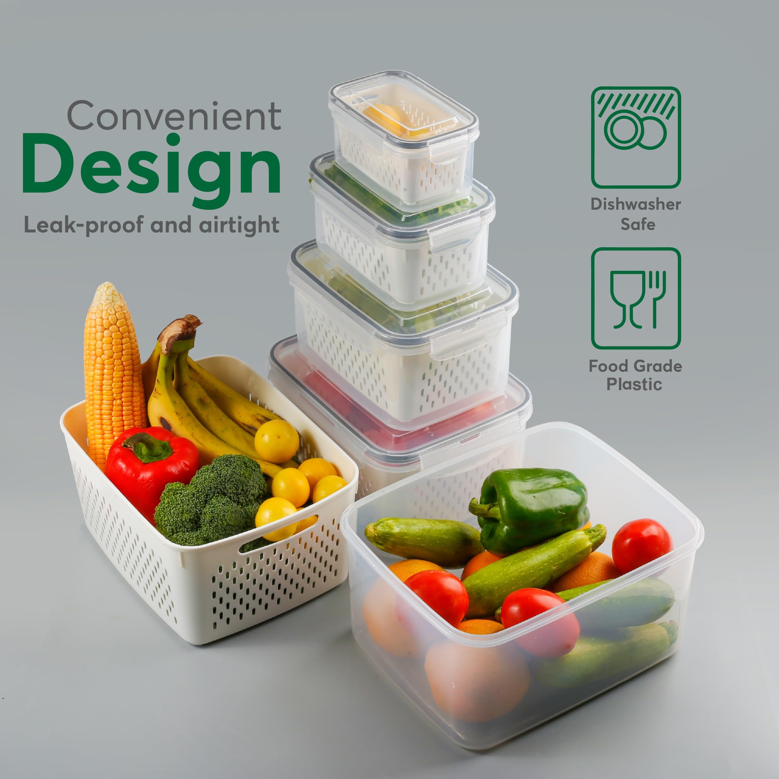 BreezyHome dishwasher-safe and freezer-safe containers simplify cleanup and reuse