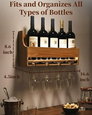 brekle natural wood finish adds rustic elegance to home bars
