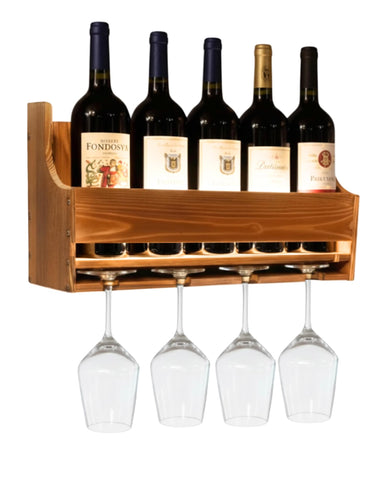 brekle wall-mounted LED wine rack adds warm illumination and ambiance