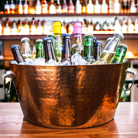 BREKX 12-quart capacity ice bucket fits eight wine bottles