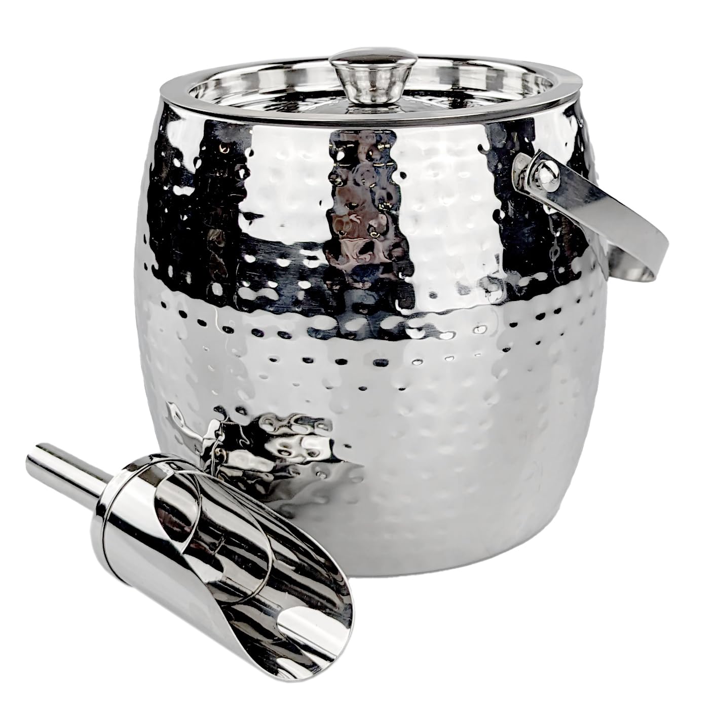 BREKX 3-Qt insulated ice bucket with lid and scoop for party ice