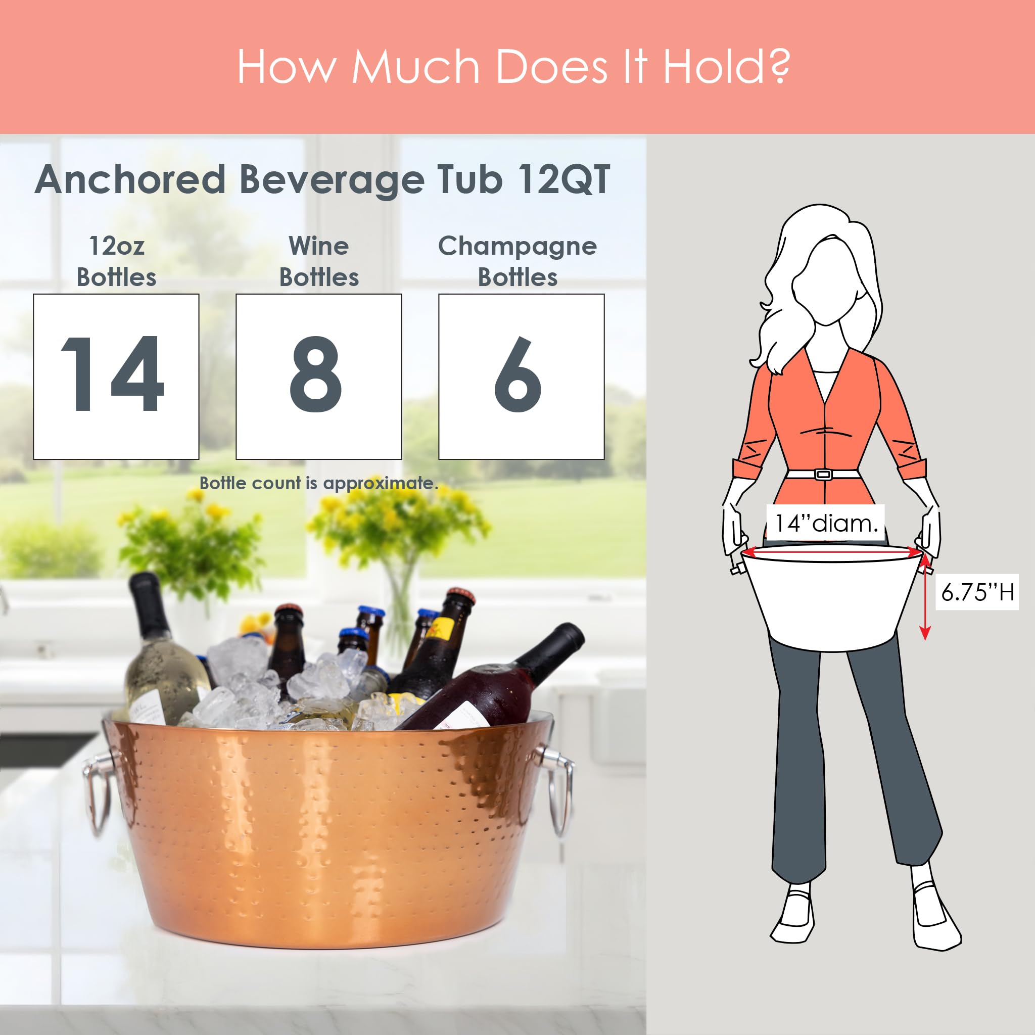 BREKX leak-proof ice bucket prevents spills during parties