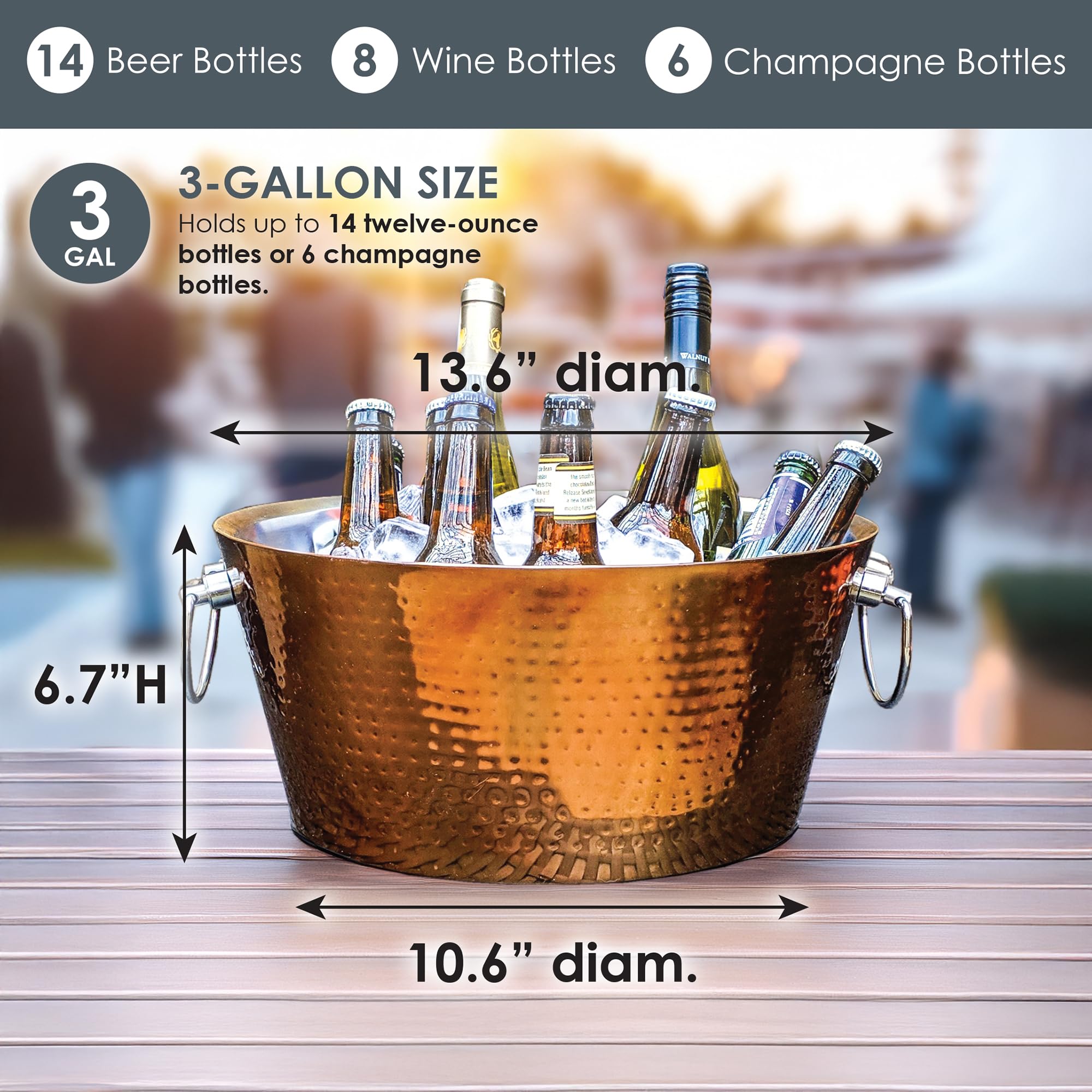 BREKX multi-use ice bucket serves as decor or storage