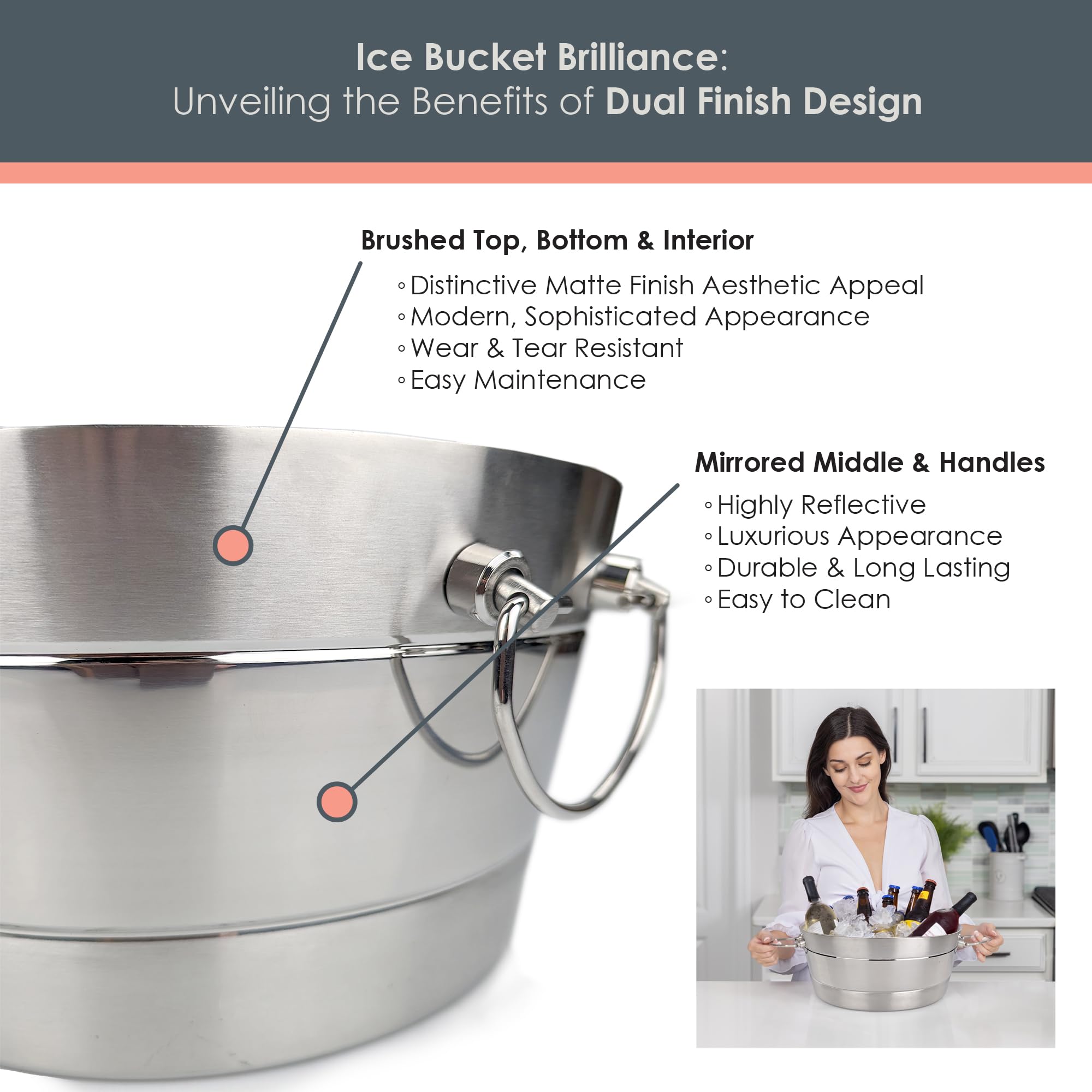BREKX party cooler suitable for indoor or outdoor entertaining.