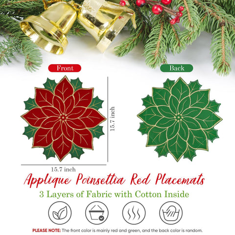 Breling burlap placemats with non-slip texture protect surfaces during meals.
