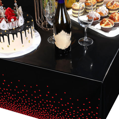 Breling easy-clean disposable tablecover for fast after-party cleanup