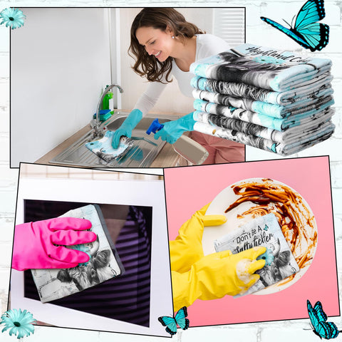 Breling Highland Cattle towel gift-ready option for home gifting