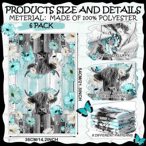 Breling Highland Cattle towel microfiber durability boosts absorption for quicker drying