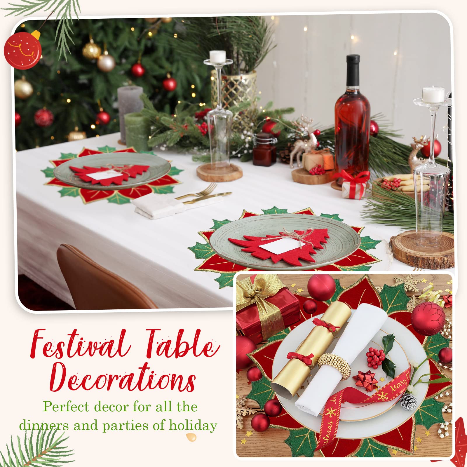 Breling machine-washable placemats offer easy cleanup after meals.