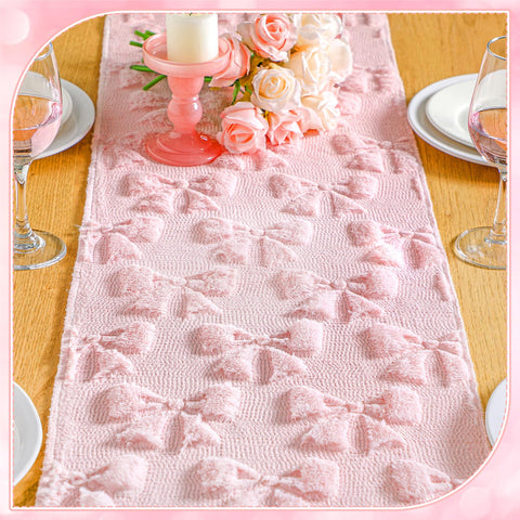 Breling pink bow design protects surfaces from heat and stains with flair